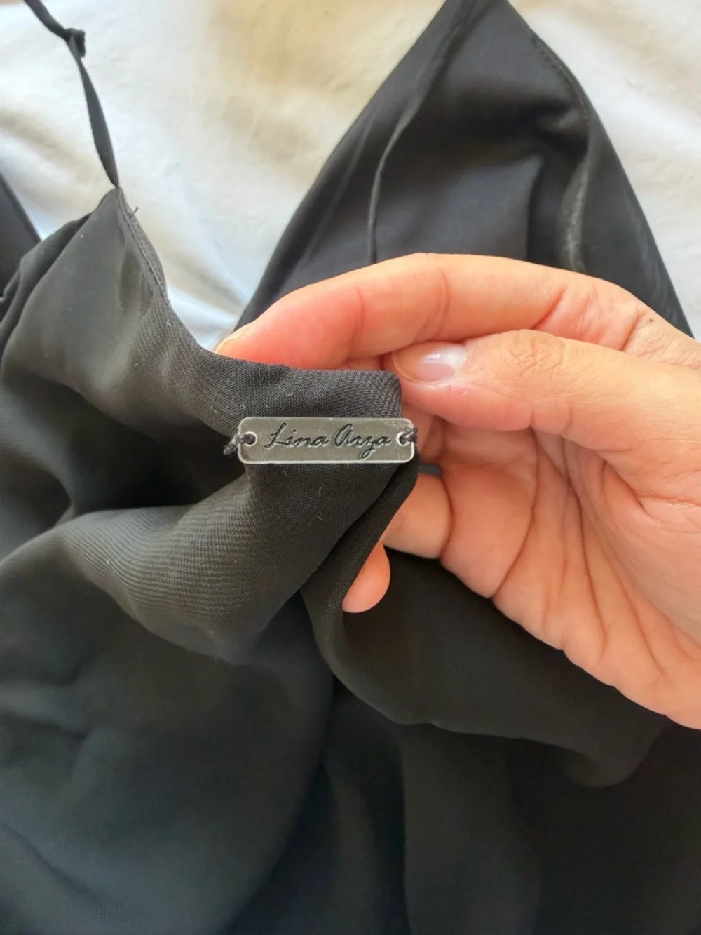 Black Ruffled Mini Dress - Picture 2 of 8